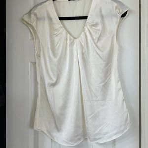 Express, white satin blouse